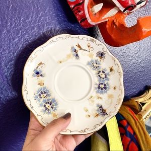 ZSOLNAY Hungary fine china dessert cornflower